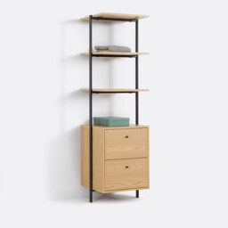 Talist 3-Shelf Wardrobe Module with 2 Drawers - thumbnail 4