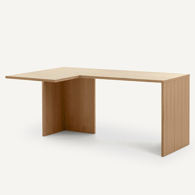 Working 165cm Oak Veneer Corner Desk - image 1