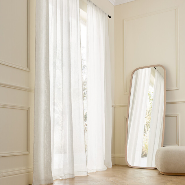 Emisis Linen Openwork Voile Panel - image 1