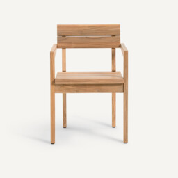 Izag Solid Teak Garden Dining Chair - thumbnail 3