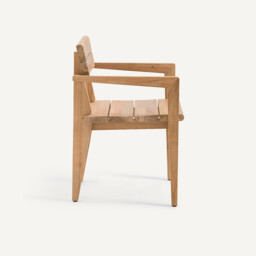 Izag Solid Teak Garden Dining Chair - thumbnail 4