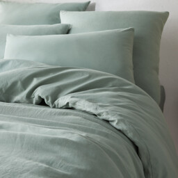 Annaba Two-Sided Washed Linen & Cotton Pillowcase - thumbnail 3