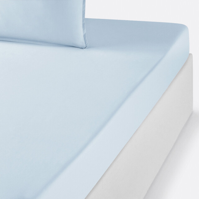 Plain Organic Cotton Percale Fitted Sheet
