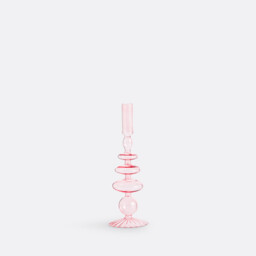 Chilava 27.3cm High Glass Candlestick - thumbnail 1