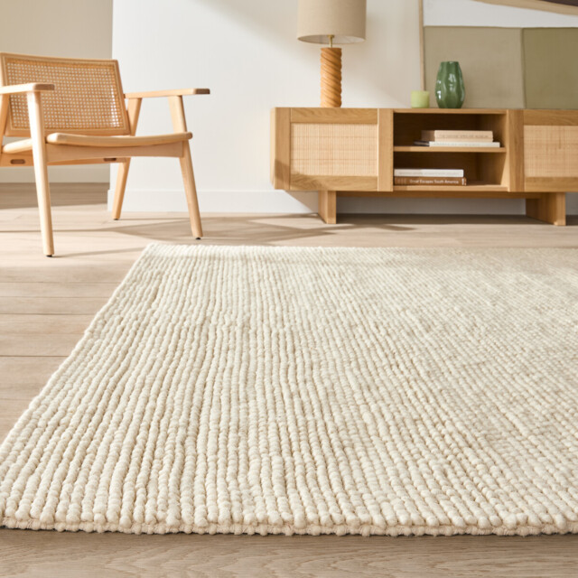 Diano Knit Effect Wool Rug - image 1