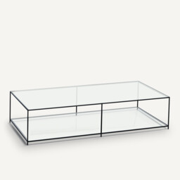 Sybil Rectangular Tempered Glass Coffee Table