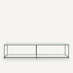 Sybil Rectangular Tempered Glass Coffee Table - thumbnail 3