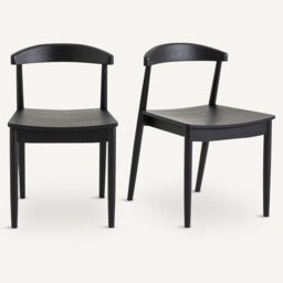 Set of 2 Galb Black Oak Chairs - thumbnail 1