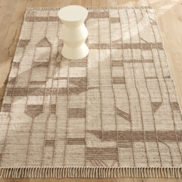 Baatha Hand-Woven Wool/Cotton Rug