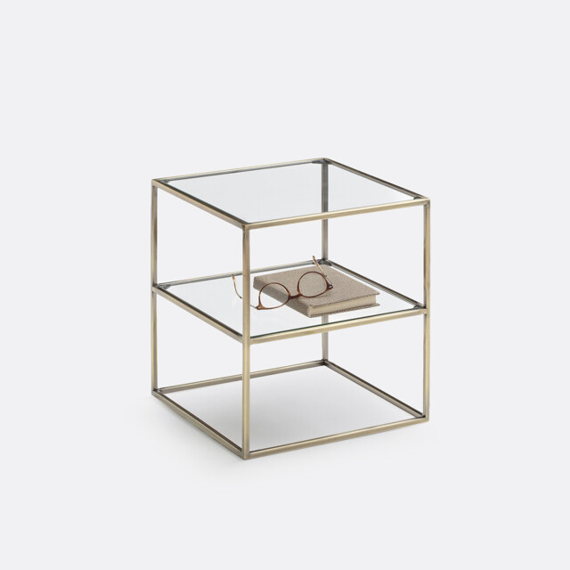 Luxore Double-Shelf Bedside Table - image 1