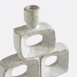 Ceral Ceramic Organic Candleholder Height 22cm - thumbnail 4