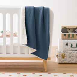 Kumla Cotton Muslin & Fleece Baby Blanket