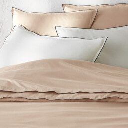 Victor Plain Washed Cotton Satin 300 Thread Count Pillowcase - thumbnail 4