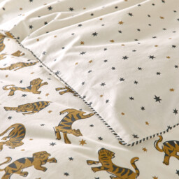 Tigris Tiger 30% Recycled Cotton Duvet Cover - thumbnail 4