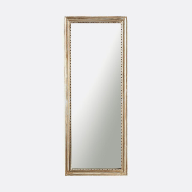 Afsan Rectangular Mirror in Solid Mango Wood, W55 X H140cm - image 1