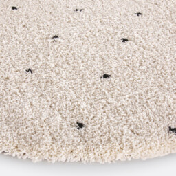 Ava Berber-Style Round Rug in Polka Dot - thumbnail 4