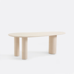 Oyata Concrete Effect Oblong 6-Seater Dining Table - thumbnail 1