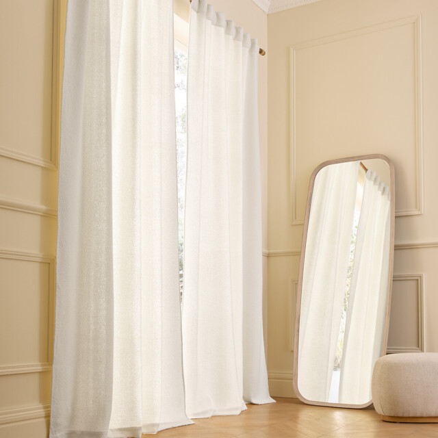 Belvini Curtain in Fleece with Hidden Tabs - image 1