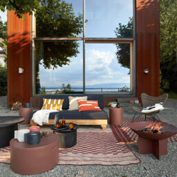 Round Garden Sofa Side Table Raskin - thumbnail 2