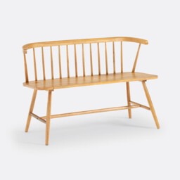 Jyko Spindle Back Dining Bench in Solid Rubberwood