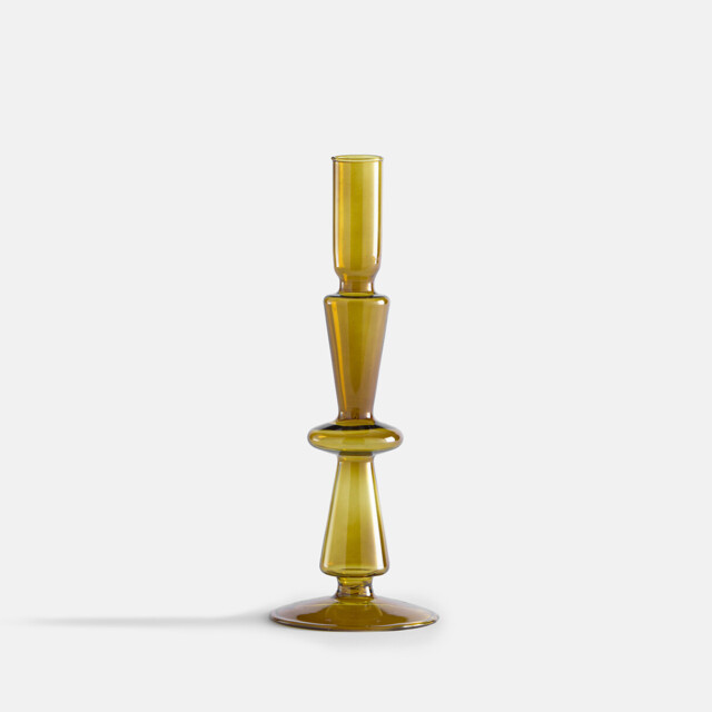 Chilava 25cm High Glass Candlestick - image 1
