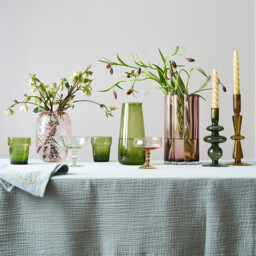 Chilava 25cm High Glass Candlestick - thumbnail 2