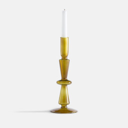 Chilava 25cm High Glass Candlestick - thumbnail 4