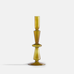 Chilava 25cm High Glass Candlestick - thumbnail 1