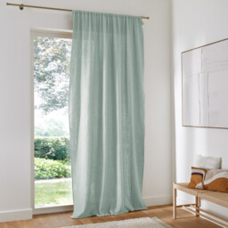 Kumla Cotton Muslin Curtain Panel - thumbnail 3