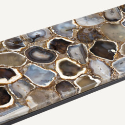 Anaximene Agate & Metal Console Table - thumbnail 3