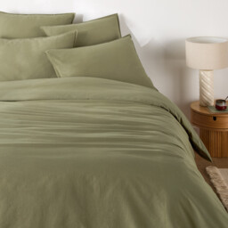 Scenario Plain 100% Washed Cotton Pillowcase - thumbnail 4