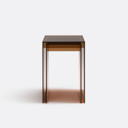 Set of 2 Mendo Side Tables in Tempered Glass - thumbnail 3