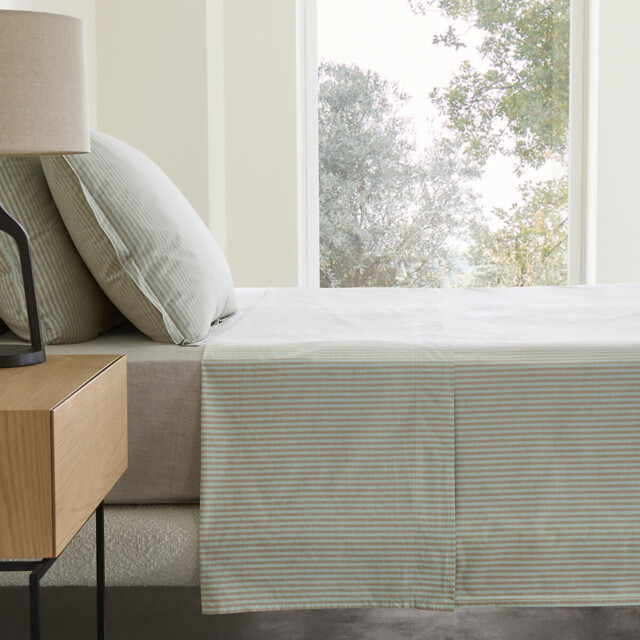 Valli Washed Percale Flat Sheet - image 1