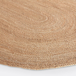 Aftas Oval Jute Rug - thumbnail 3