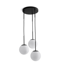 Theide Metal & Opaline Cluster Pendant Light - thumbnail 2