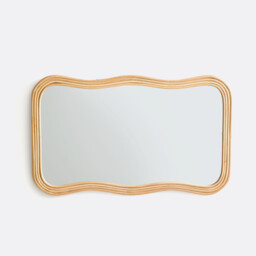 Vaguo 75cm High Rattan Mirror - thumbnail 4