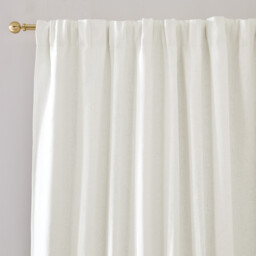 Elba Linen Blackout Curtain with Pencil Pleat and Wave - thumbnail 1