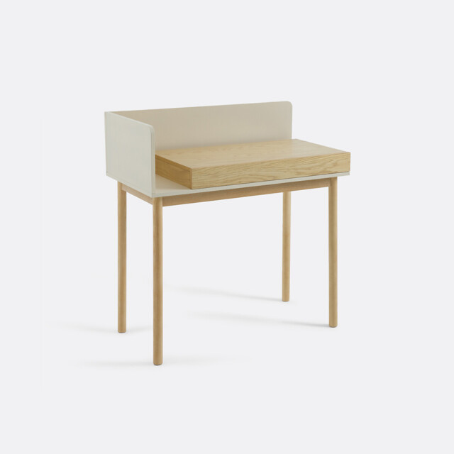 Graphy 1 Drawer Desk in Oak Veneer - image 1