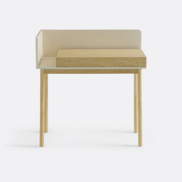 Graphy 1 Drawer Desk in Oak Veneer - thumbnail 2