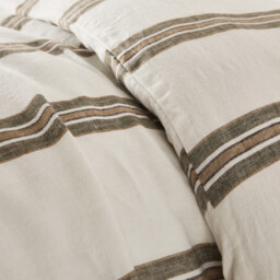 Aelle Duvet Cover in Washed Linen - thumbnail 3