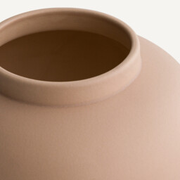 Leccia Ceramic Matte Round Vase - thumbnail 3