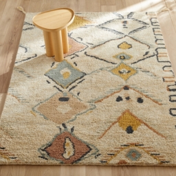 Mirjana Hand Knotted Berber Style Tassel Wool Rug