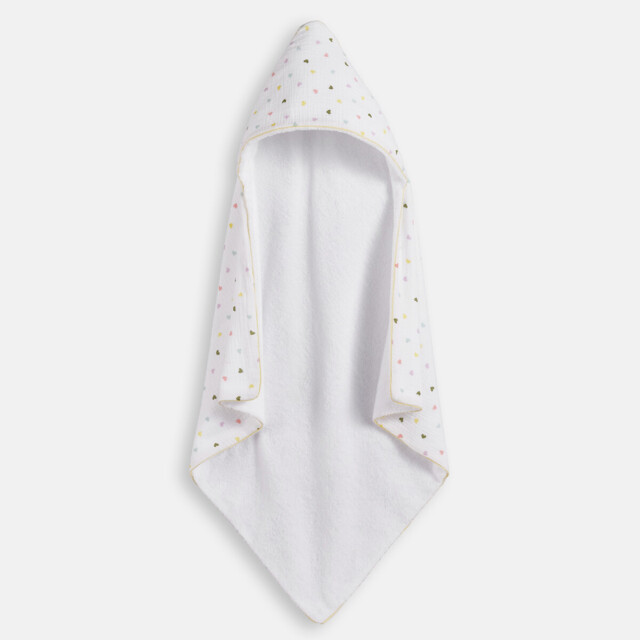 Scacco Cotton Muslin/Bouclé Towelling 380g Bath Cape - image 1