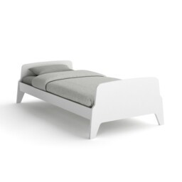 Adil Vintage Retro Style Single Bed with Bed Base - thumbnail 1