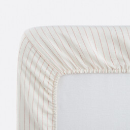 Linot Striped Washed Linen 30cm Flap Fitted Sheet - thumbnail 4