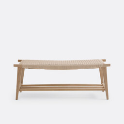 Kioto Solid Oak Bench - thumbnail 4