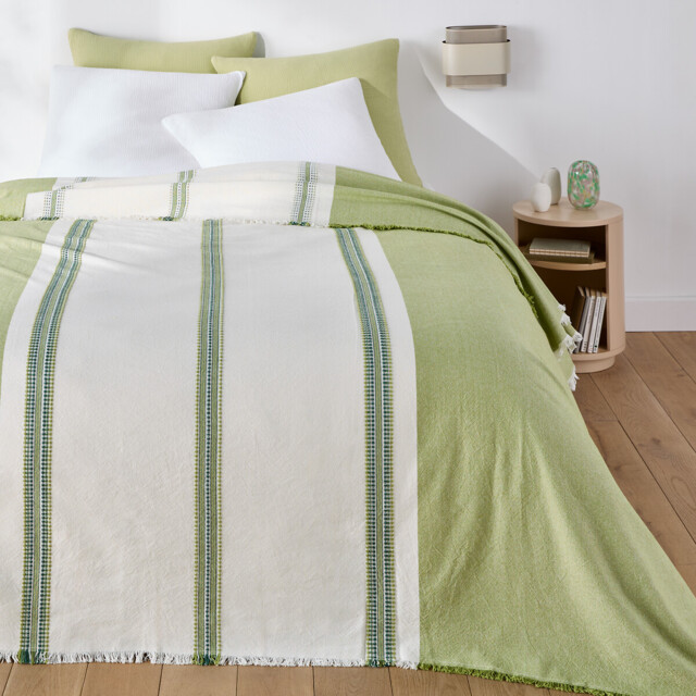 Sereco Striped Bedspread in Yarn-Dyed Cotton - image 1