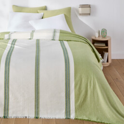 Sereco Striped Bedspread in Yarn-Dyed Cotton