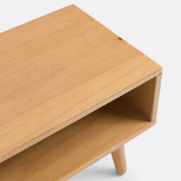 Jimi Vintage Bedside Table in Solid Pine - thumbnail 4