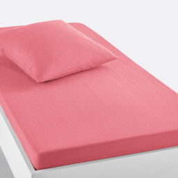 Kumla Children's Plain Cotton Muslin Fitted Sheet
